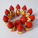 Vintage pinocchio bowling game