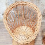 Vintage wicker armchairs