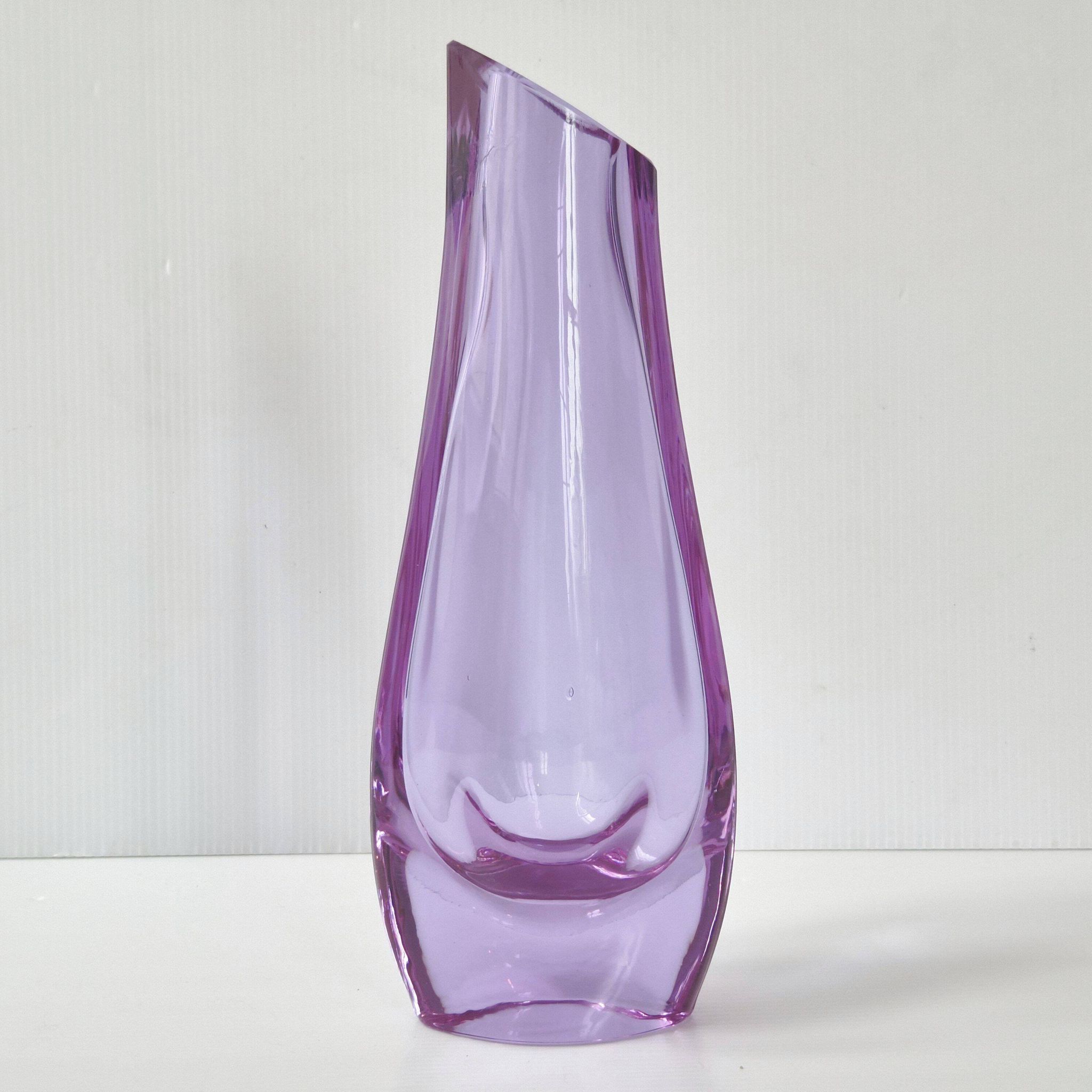 Vase vintage 1960 en verre