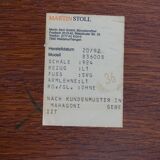 Martin Stoll set of 4 leather dining/conference chairs by Prof. Karl Dittert