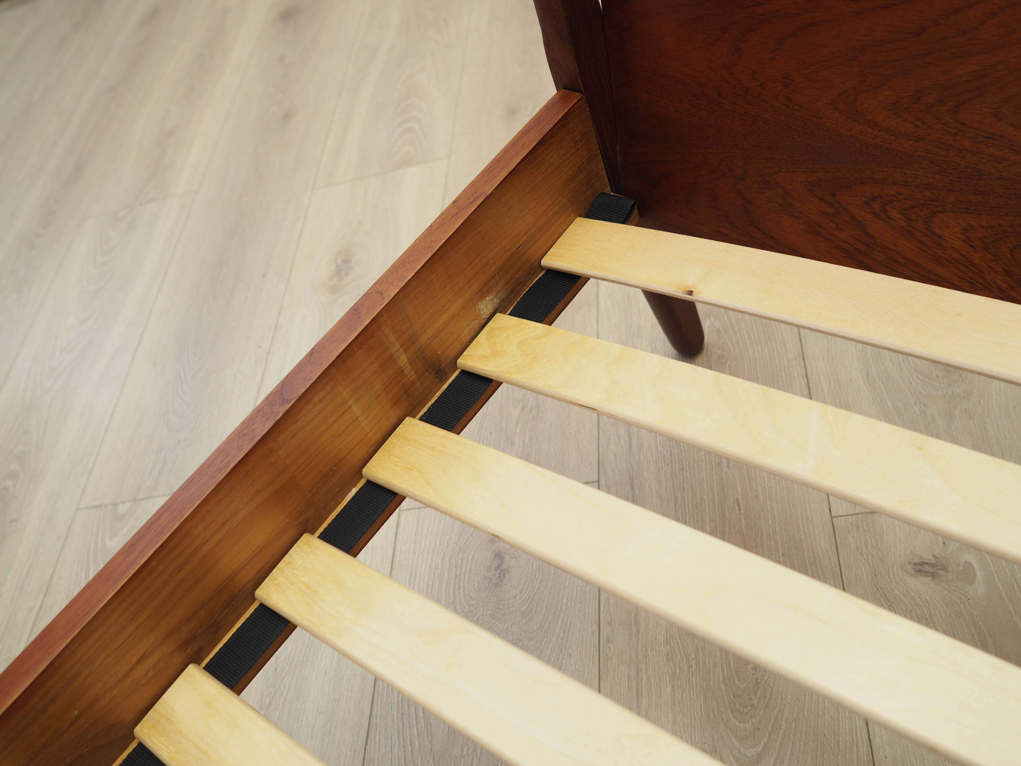 Teak bed, Danish design, 1970s, production: Denmark