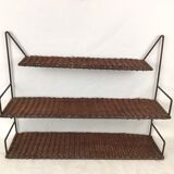 Metal and wicker shelf Raoul Guys