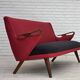 1960s, Danish design by Ch. F. Brodersen, 2 seater sofa, reupholstered.