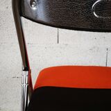 Chaise pliante années 70 chrome upcyclée