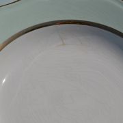 12 assiettes creuses vertes "l'amandinoise"