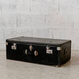 Old black trunk from the 1920s