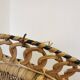 Vintage Peacock Cobra Chair / 1970s  King Rattan Chair in Emmanuelle Style