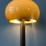 Vintage brown acrylic glass mushroom floor lamp