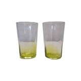 Mid Century Neon colored Drinking Glasses, 1950s