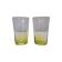 Mid Century Neon colored Drinking Glasses, 1950s