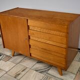 Vintage Oak Sideboard by Jiří Jiroutek, 1960s, Czechoslovakia