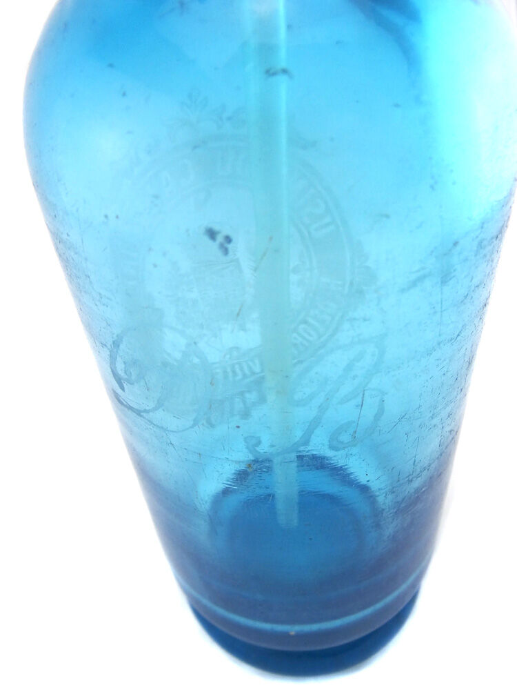 Siphon à eau de seltz bleu saint-malo