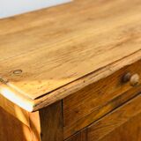 Vintage Parisian sideboard in natural oak