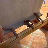 Fauteuil en Pin dans le goût d'Afra et Tobia Scarpa, 1970s