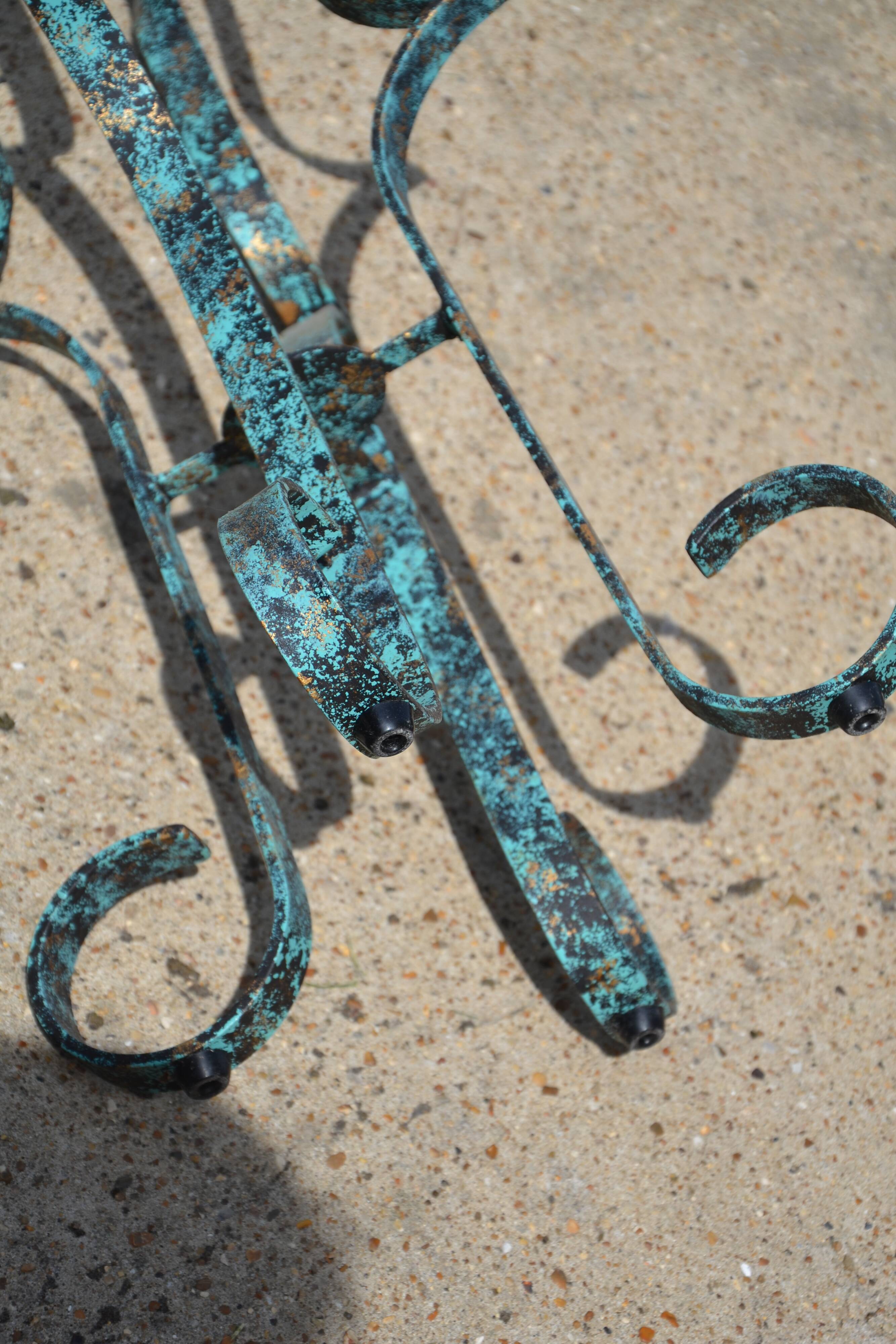 Handcrafted wrought iron chair