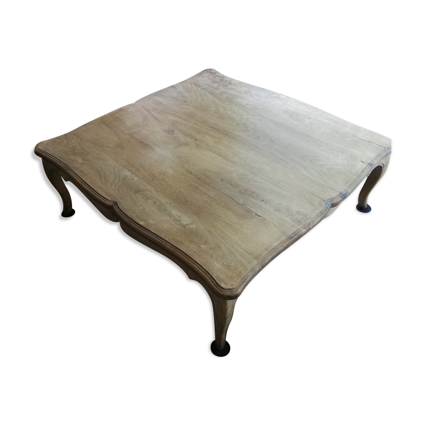 Table basse carré bois massif exotique 110x110cm