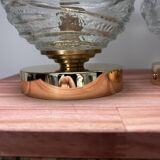Pair of vintage globe wall lights