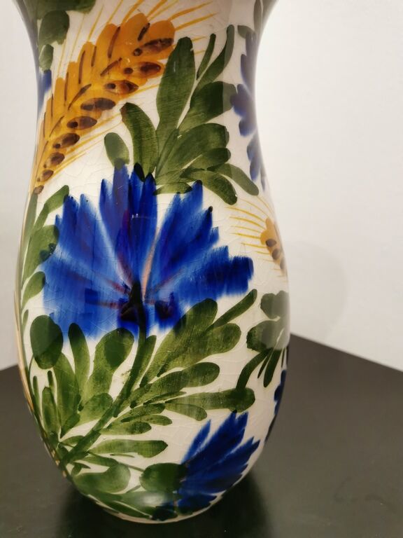 Elmshorn enamelled ceramic vase