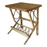 Chevet en rotin vintage design annees 60