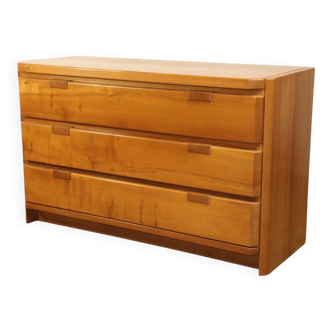 Vintage elm chest of drawers, 1970.