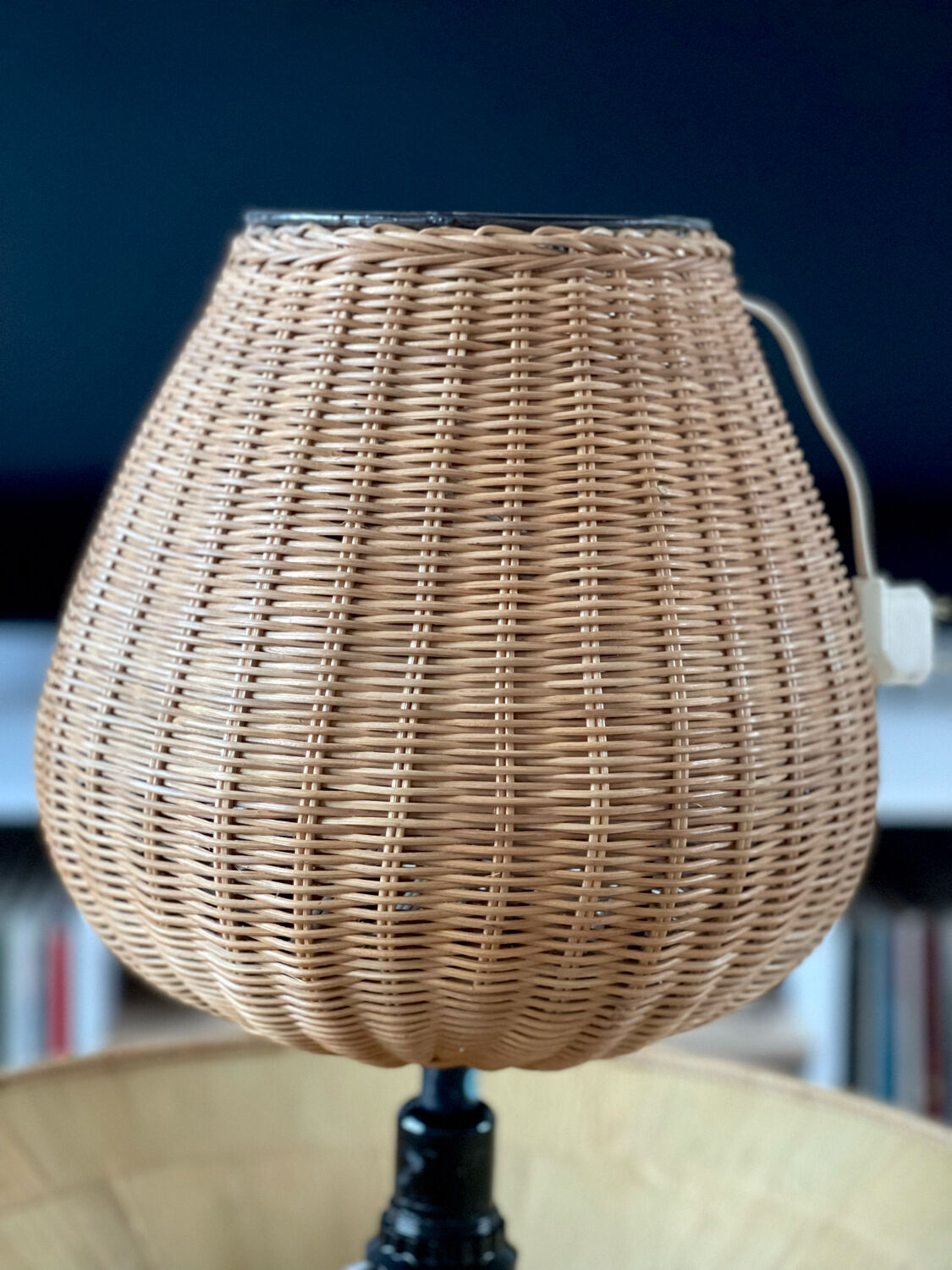 Rattan lamp 1970