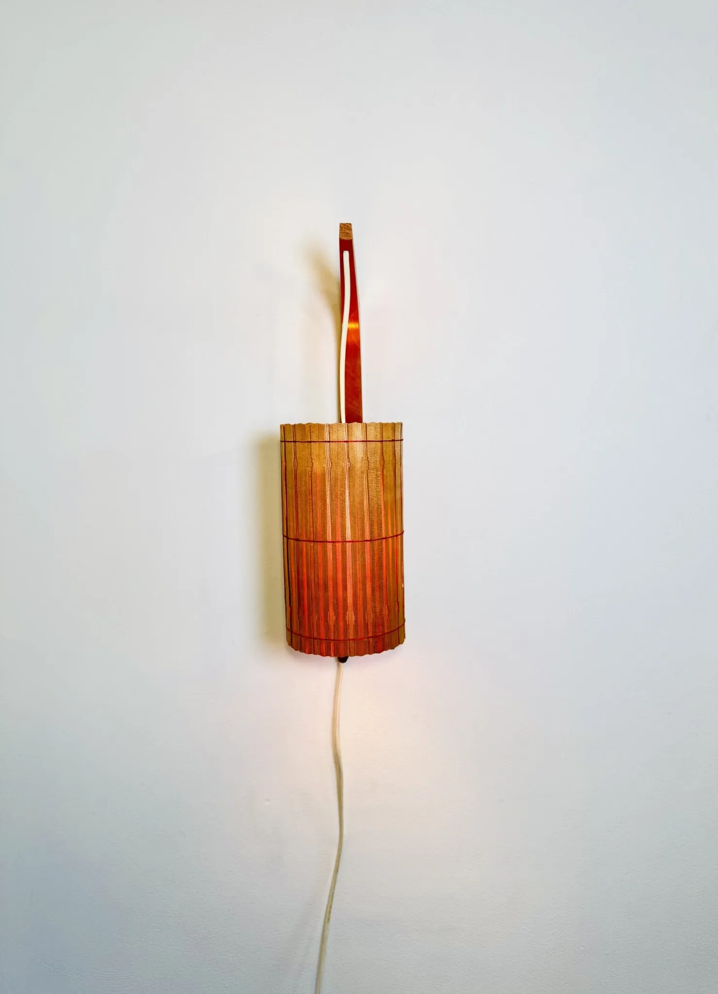 Pine Veneer Wall Lamp By Krásná Jibza For Uluv Bratislava, Former Czechoslovakia, 1950S