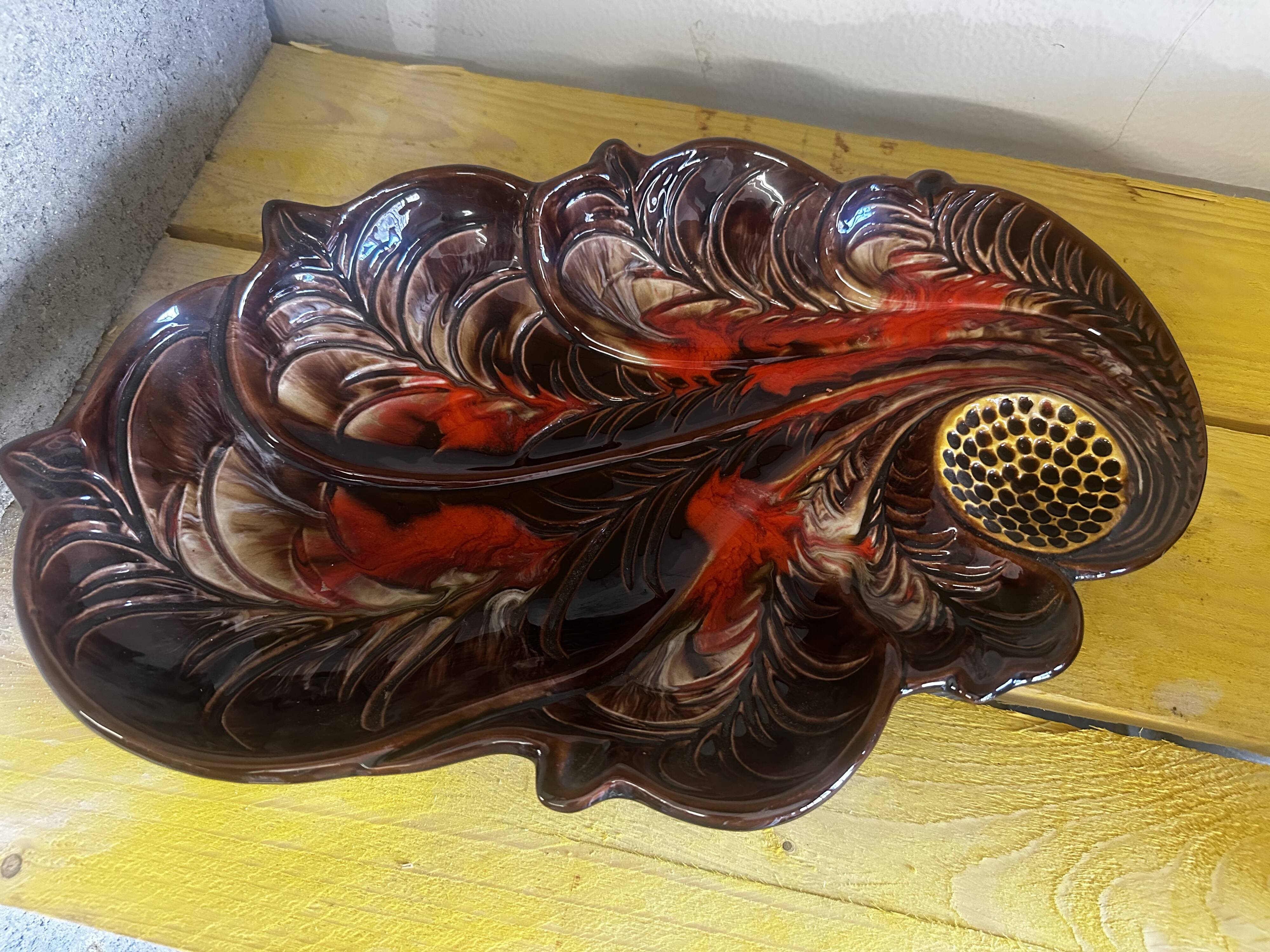 Large Fruit Bowl - Ceramic Centerpiece Vallauris 60s