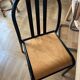 Pair of vintage metal bistro chairs