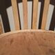 Lot of 2 vintage wooden bistro chairs