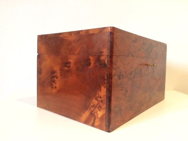 Large jewel box in thuya magnifying glass, 1970s