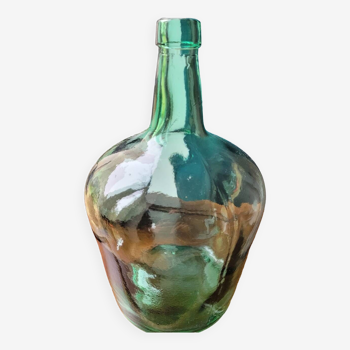 Turquoise green demijohn vase