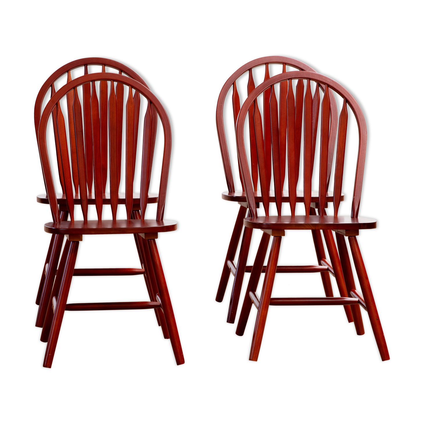 Série de 4 chaises scandinaves vintages