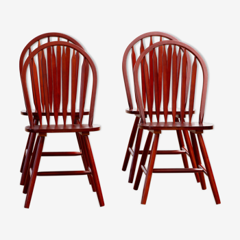 Série de 4 chaises scandinaves vintages