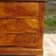 Ancienne commode Louis Philippe en noyer marbre blanc