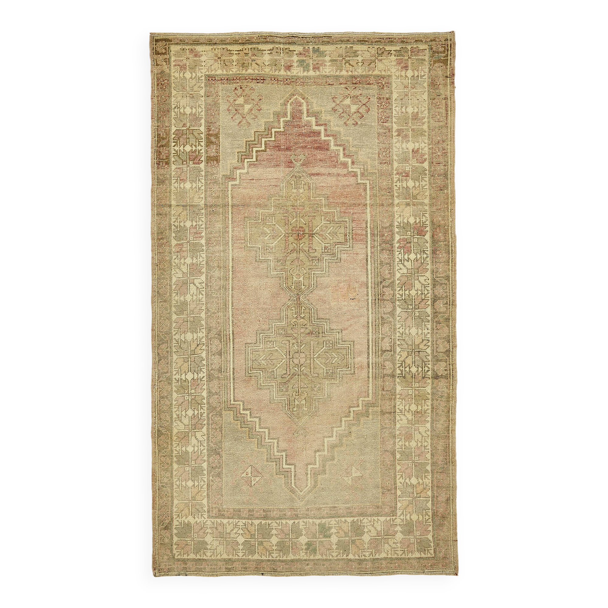 Turkish Vintage Anatolian Rug 115 cm x 202 cm