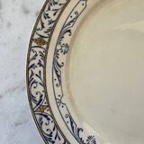 Earthenware Flat Plate by Creil et Montereau - Colbert Model