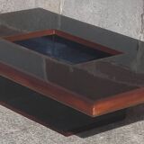 Signed coffee table (Jean Claude Mahey, 70s)