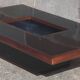 Signed coffee table (Jean Claude Mahey, 70s)