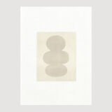 Painting on paper abstract composition