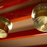 Pair of Danish brass ceiling lights model T742, Hans Agne Jakobson 1960.