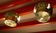 Pair of Danish brass ceiling lights model T742, Hans Agne Jakobson 1960.