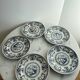 Set of five Lunéville KG Delet dessert plates.