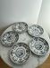 Set of five Lunéville KG Delet dessert plates.