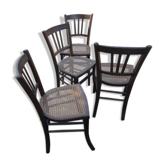 Lot of 4 cannese bistro chairs