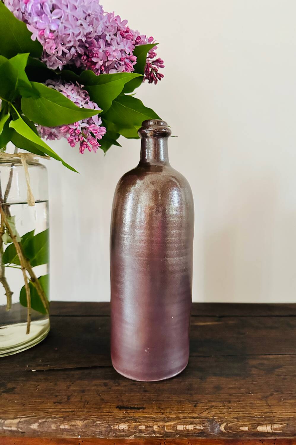 Vintage stoneware carafe