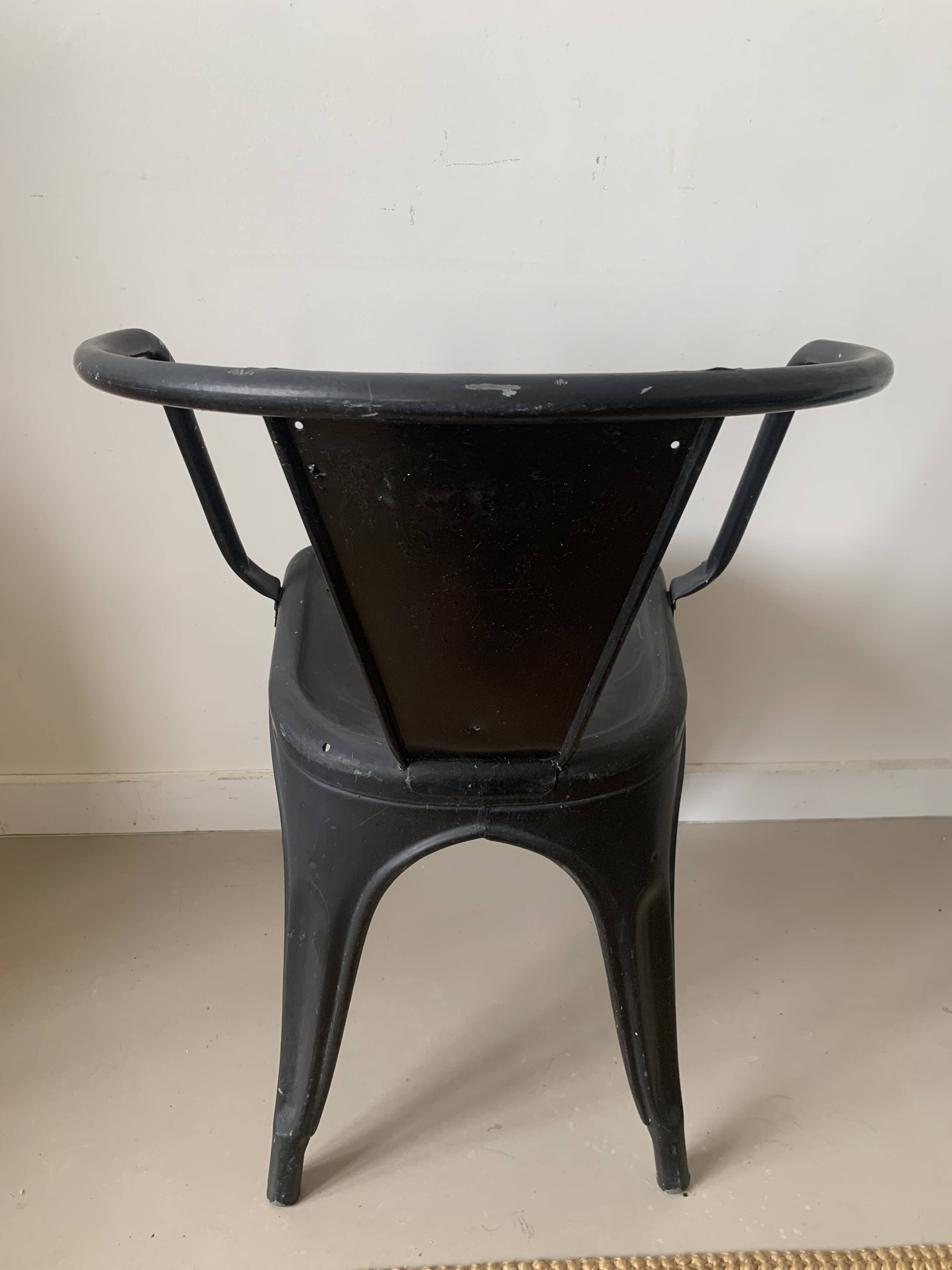 Lot de 3 fauteuils type TOLIX A56