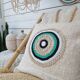 Housse de coussin Aussa avec deco en coquillages