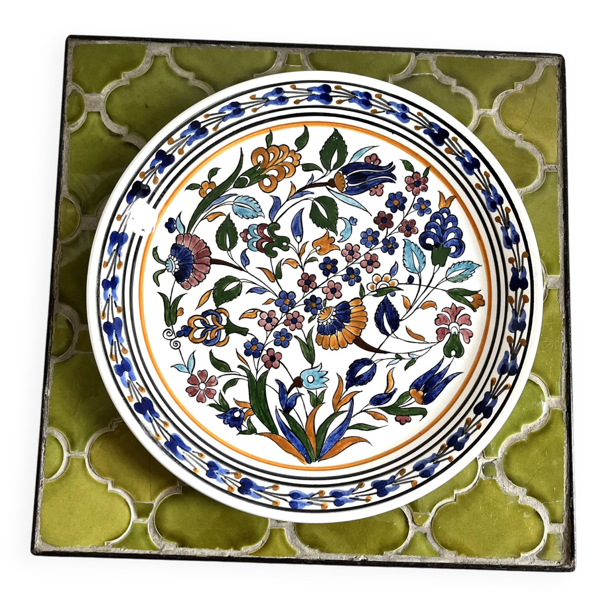 Decorative ceramic plate