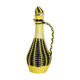 Bouteille scoubidou jaune et noire