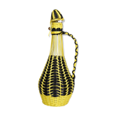 Bottle yellow and black scoubidou
